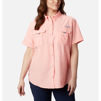 Dámské Košile Columbia PFG Bahama Short Sleeve Plus Size Růžové WFLTZO684